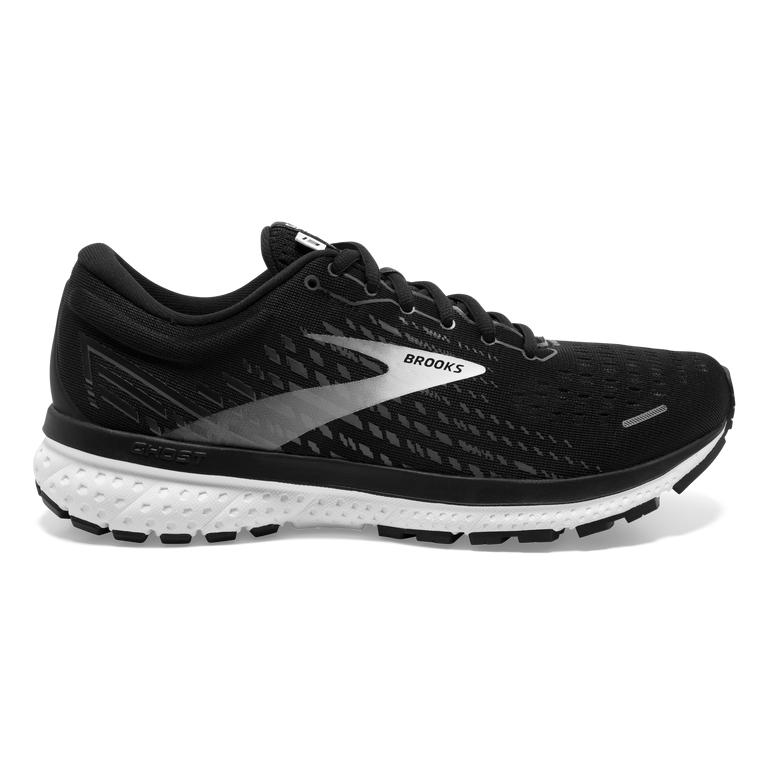 Brooks Ghost 13 Mens Road Running Shoes - Black/Blackened Pearl/White - Indonesia (UIBN-89356)